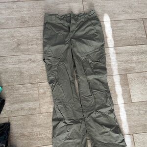 Womens Olive Cargo Pants